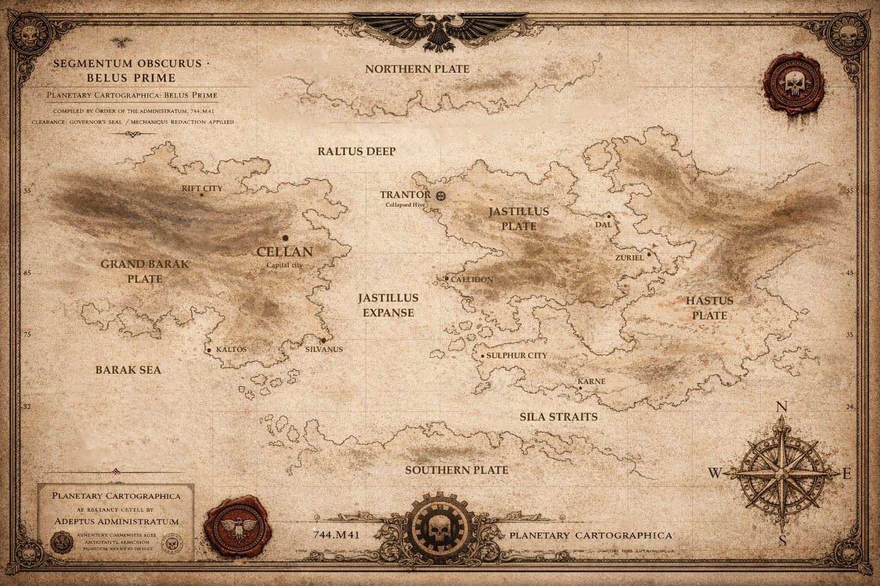 Belus Prime World Map